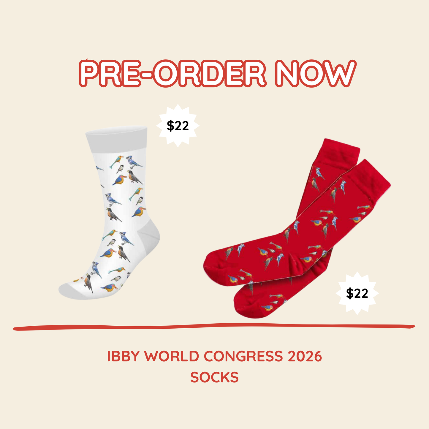 IBBY World Congress 2026 Socks